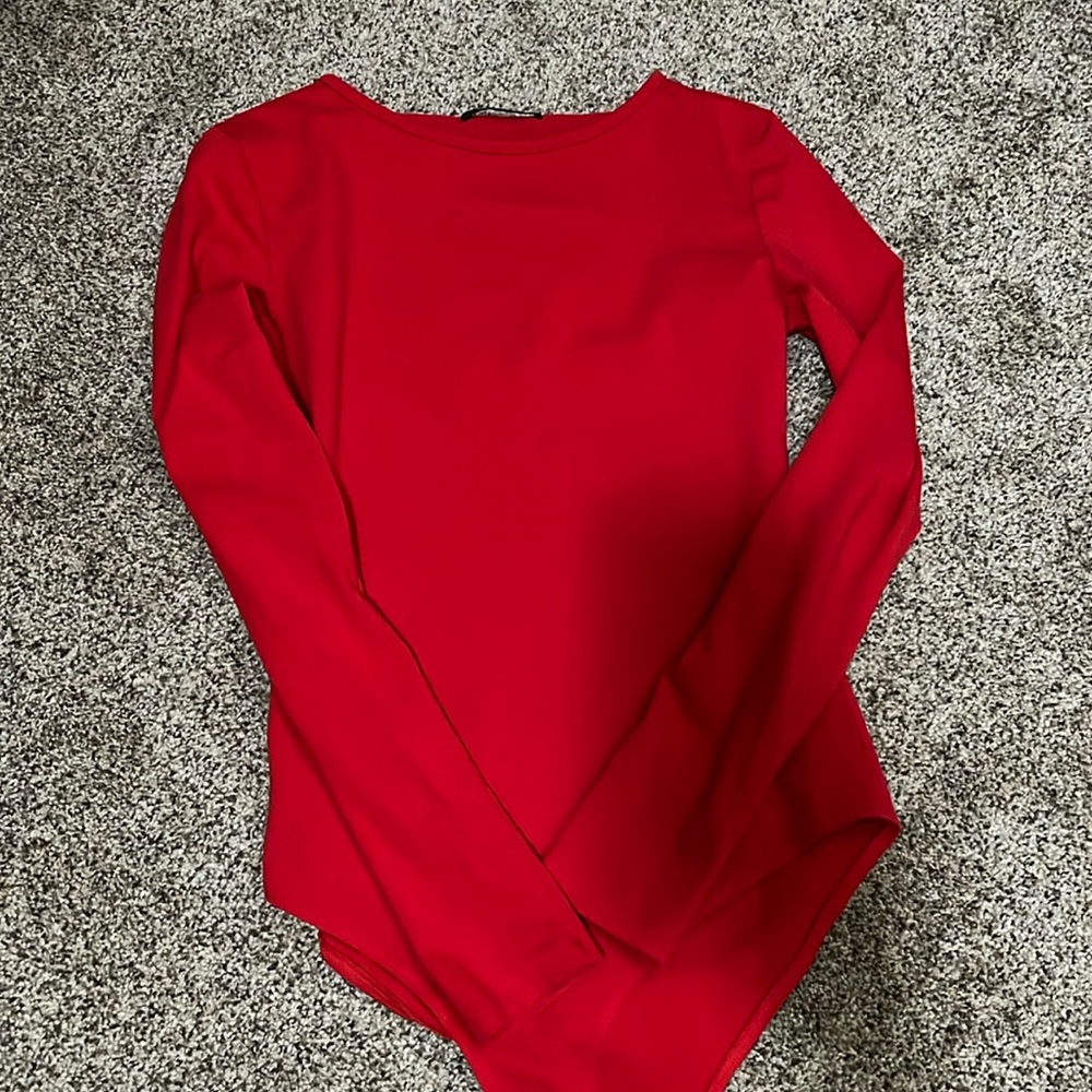 Red body suit